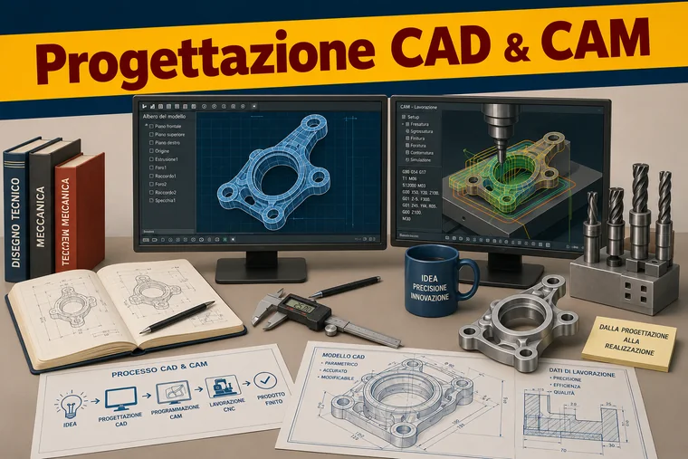 Modello CAD e preparazione CAM per produzione