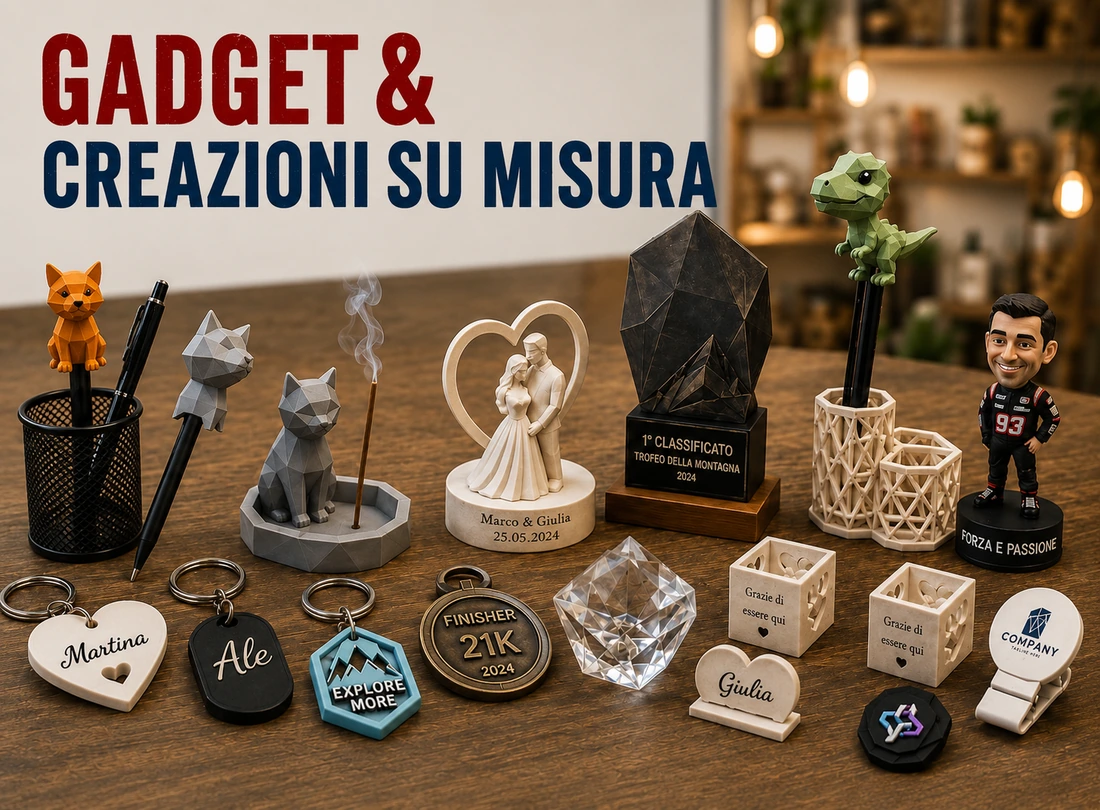 Gadget e creazioni personalizzate su misura