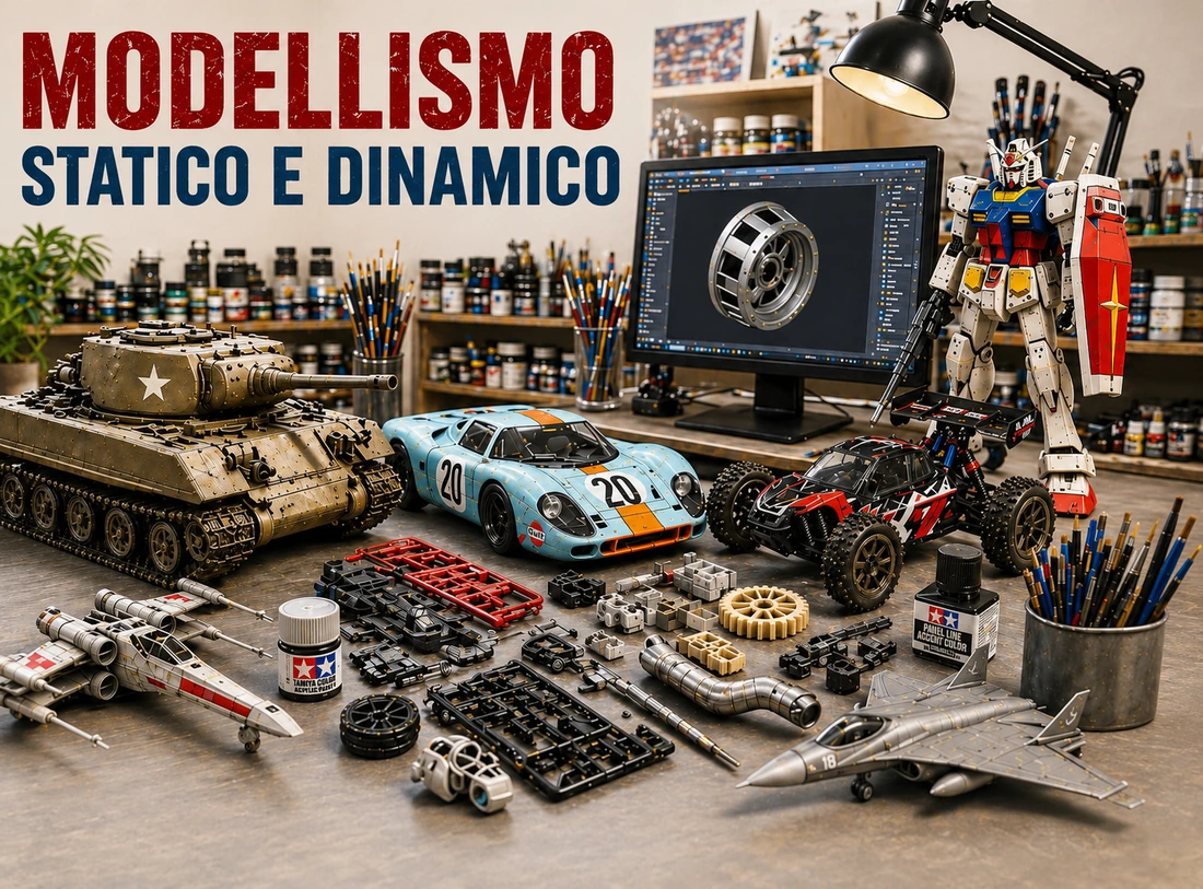 Componenti su misura per modellismo statico e dinamico
