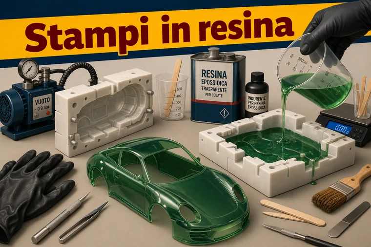 Stampi in silicone e parti in resina